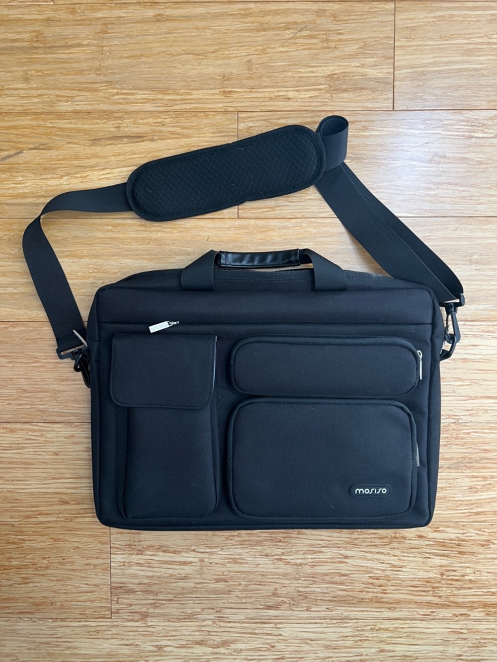 Black Laptop Messenger Bag